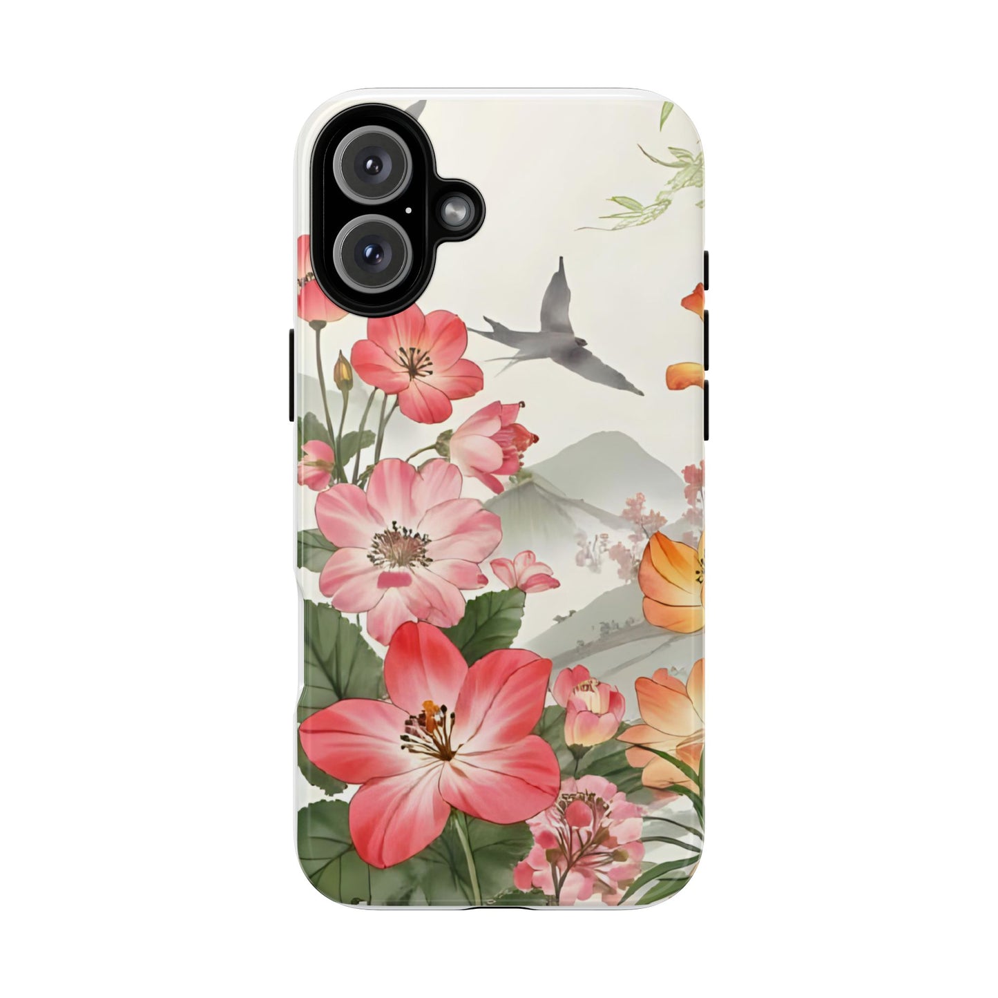 Floral Phone Case, Tough Cases, Smartphone Accessories, Gift for Her, Nature Lover's Present, Floral Design, Spring Style