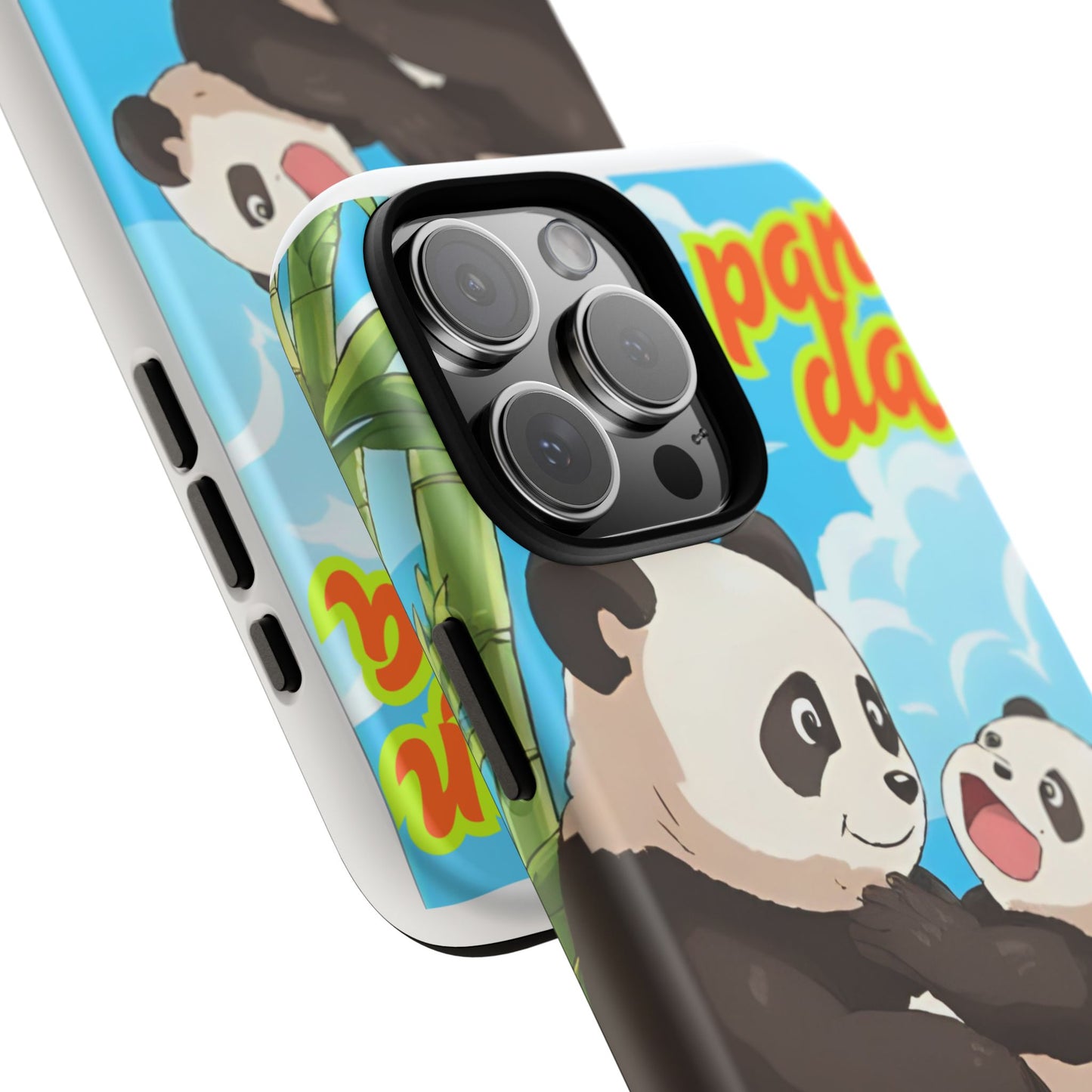 Panda Phone Case - Cute Panda Mom and Baby Design, Phone Cover for Animal Lovers, Gift for Kids and Adults, Jungle Vibe, Fun Accessory