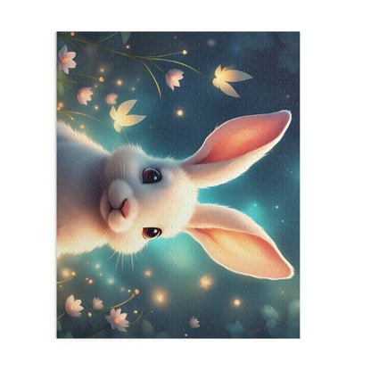 Charming Bunny Puzzle - 120, 252, 500-Piece Options, Eco-Friendly Gift, Family Activity, Kid's Birthday, Easter Decor, Fun Challenge