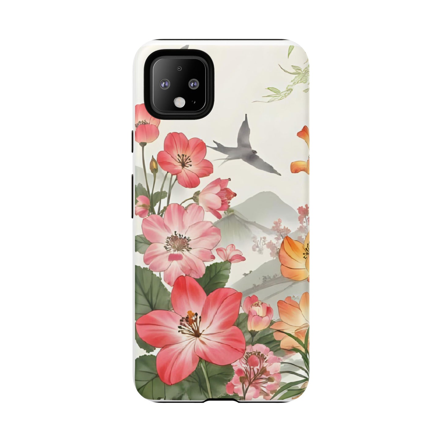 Floral Phone Case, Tough Cases, Smartphone Accessories, Gift for Her, Nature Lover's Present, Floral Design, Spring Style