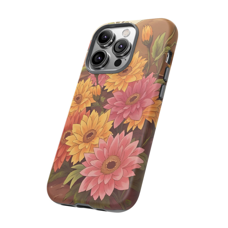 Floral Phone Case – protect your smartphone with style and durability, featuring a colorful flower design. This tough protective case safeguards your device from scratches, drops, and everyday wear while adding a vibrant, nature-inspired touch. Perfect for nature lovers, spring fashion enthusiasts, and anyone who wants to combine function with style.