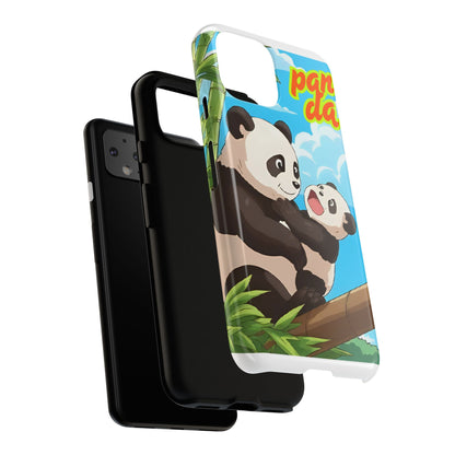 Panda Phone Case - Cute Panda Mom and Baby Design, Phone Cover for Animal Lovers, Gift for Kids and Adults, Jungle Vibe, Fun Accessory