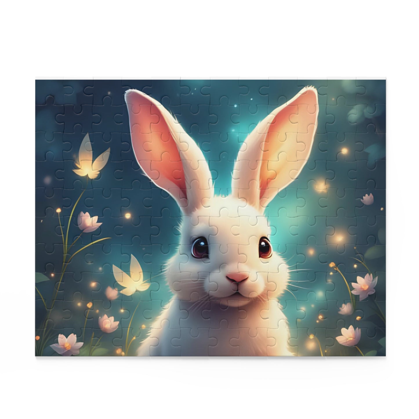 Charming Bunny Puzzle - 120, 252, 500-Piece Options, Eco-Friendly Gift, Family Activity, Kid's Birthday, Easter Decor, Fun Challenge