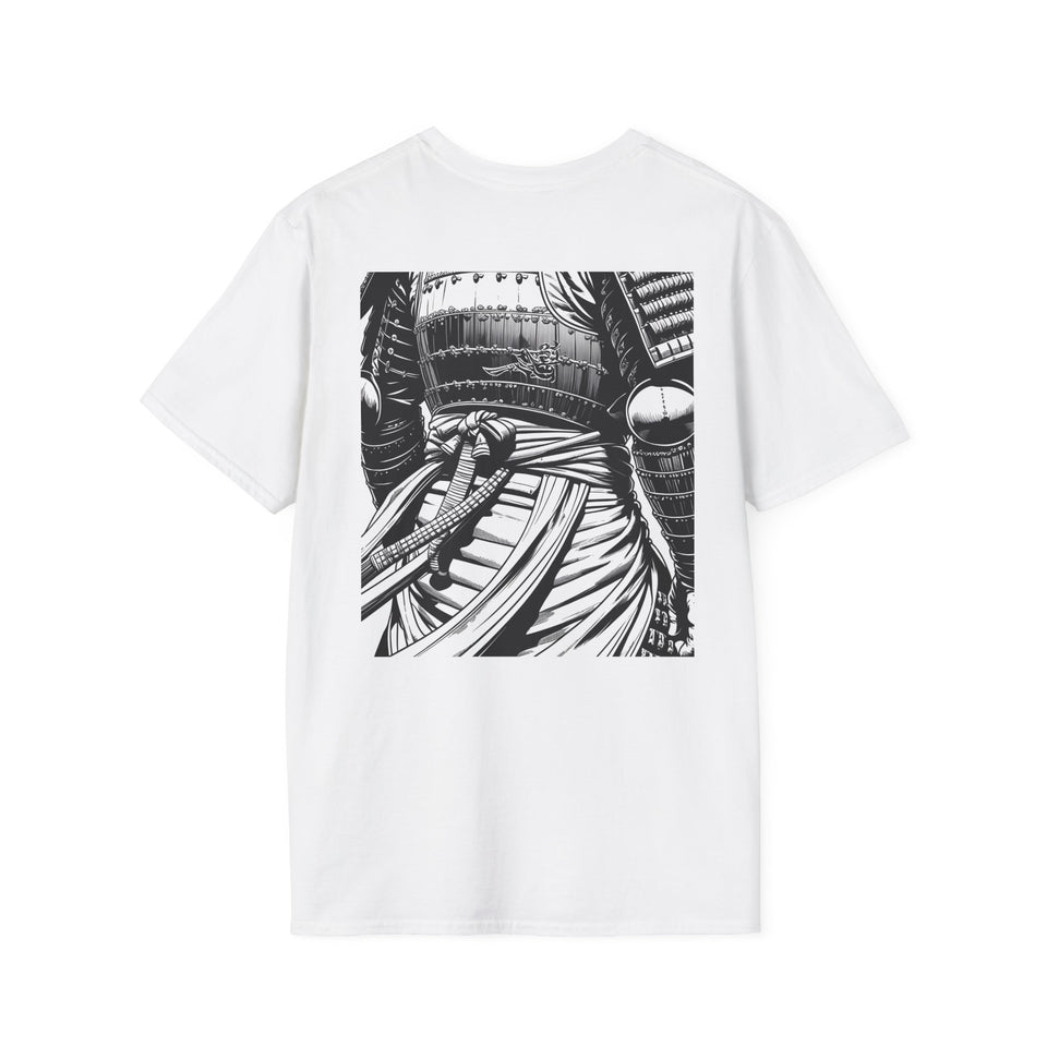 Sakura Samurai Unisex T-Shirt | Eco-Friendly Softstyle Tee, Anime Lover Gift, Casual Wear, Spring Fashion, Unique Art T-Shirt