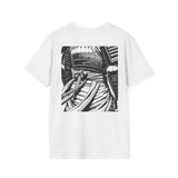 Sakura Samurai Unisex T-Shirt | Eco-Friendly Softstyle Tee, Anime Lover Gift, Casual Wear, Spring Fashion, Unique Art T-Shirt