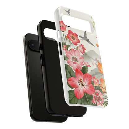 Floral Phone Case, Tough Cases, Smartphone Accessories, Gift for Her, Nature Lover's Present, Floral Design, Spring Style
