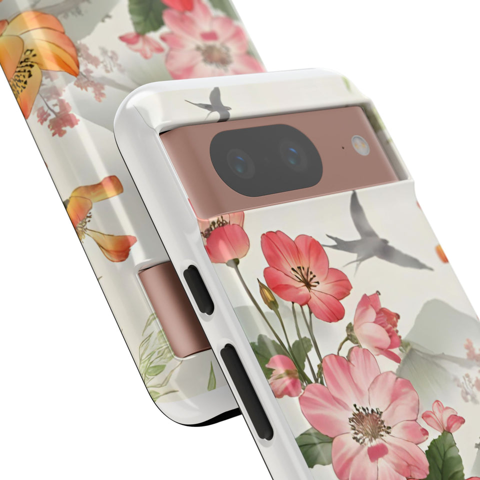 Floral Phone Case tough cover back design