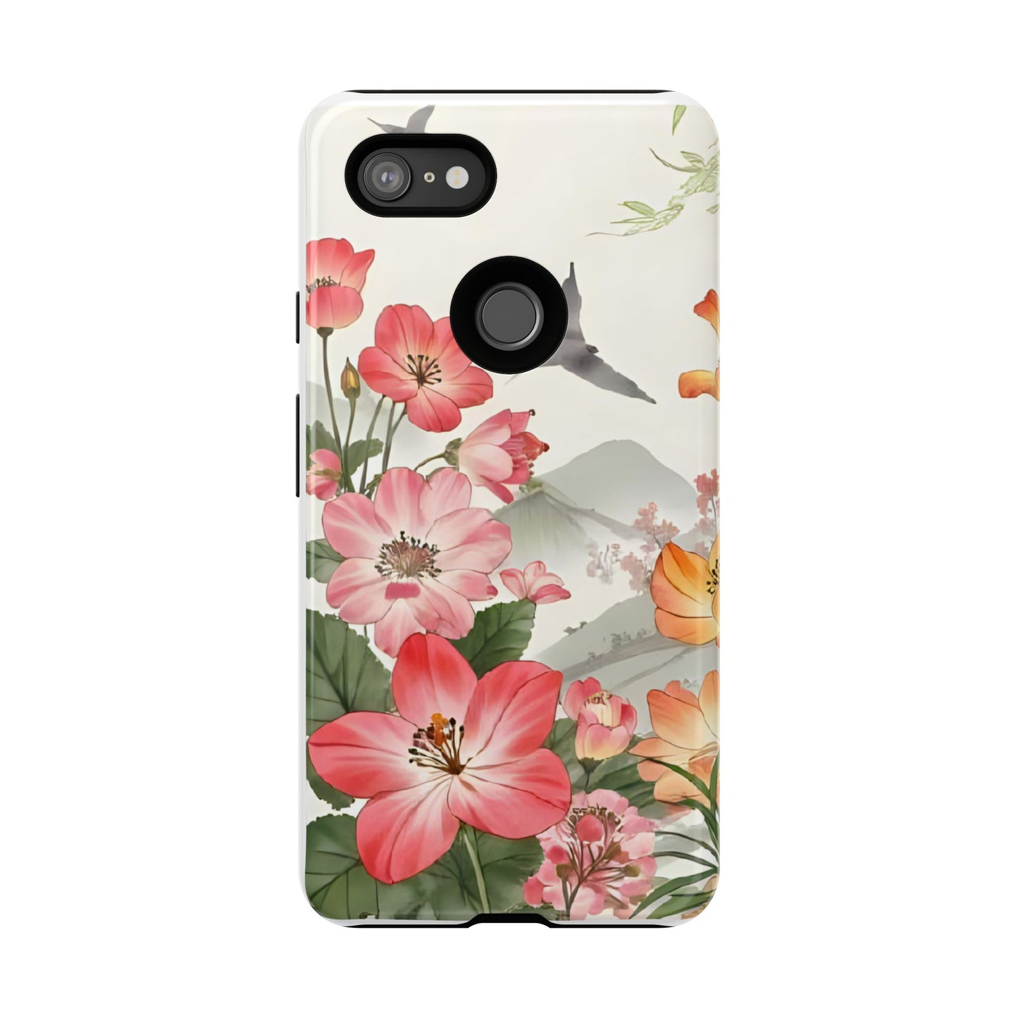 Floral Phone Case, Tough Cases, Smartphone Accessories, Gift for Her, Nature Lover's Present, Floral Design, Spring Style