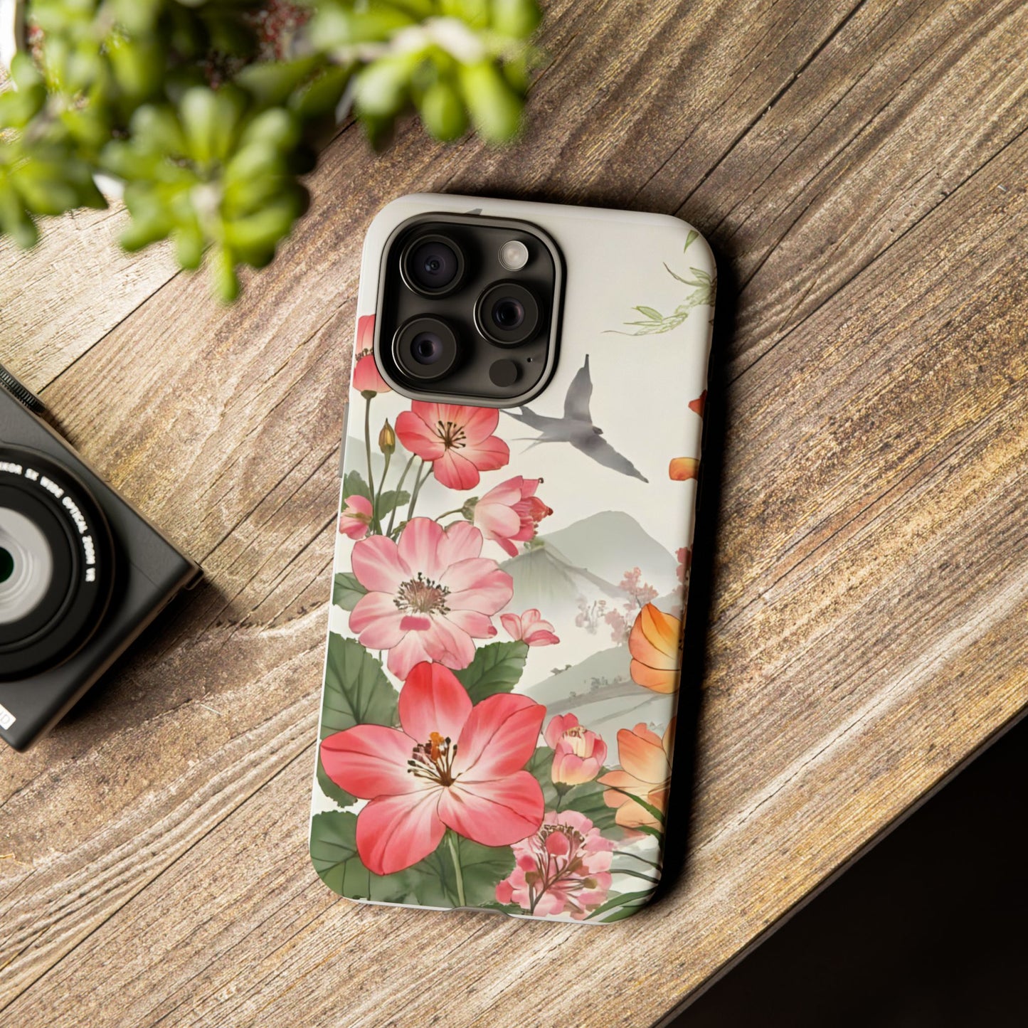Floral Phone Case, Tough Cases, Smartphone Accessories, Gift for Her, Nature Lover's Present, Floral Design, Spring Style