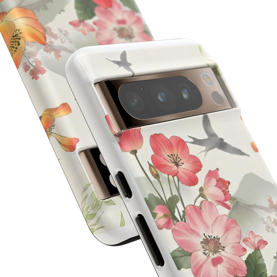 Floral Phone Case tough cover back design