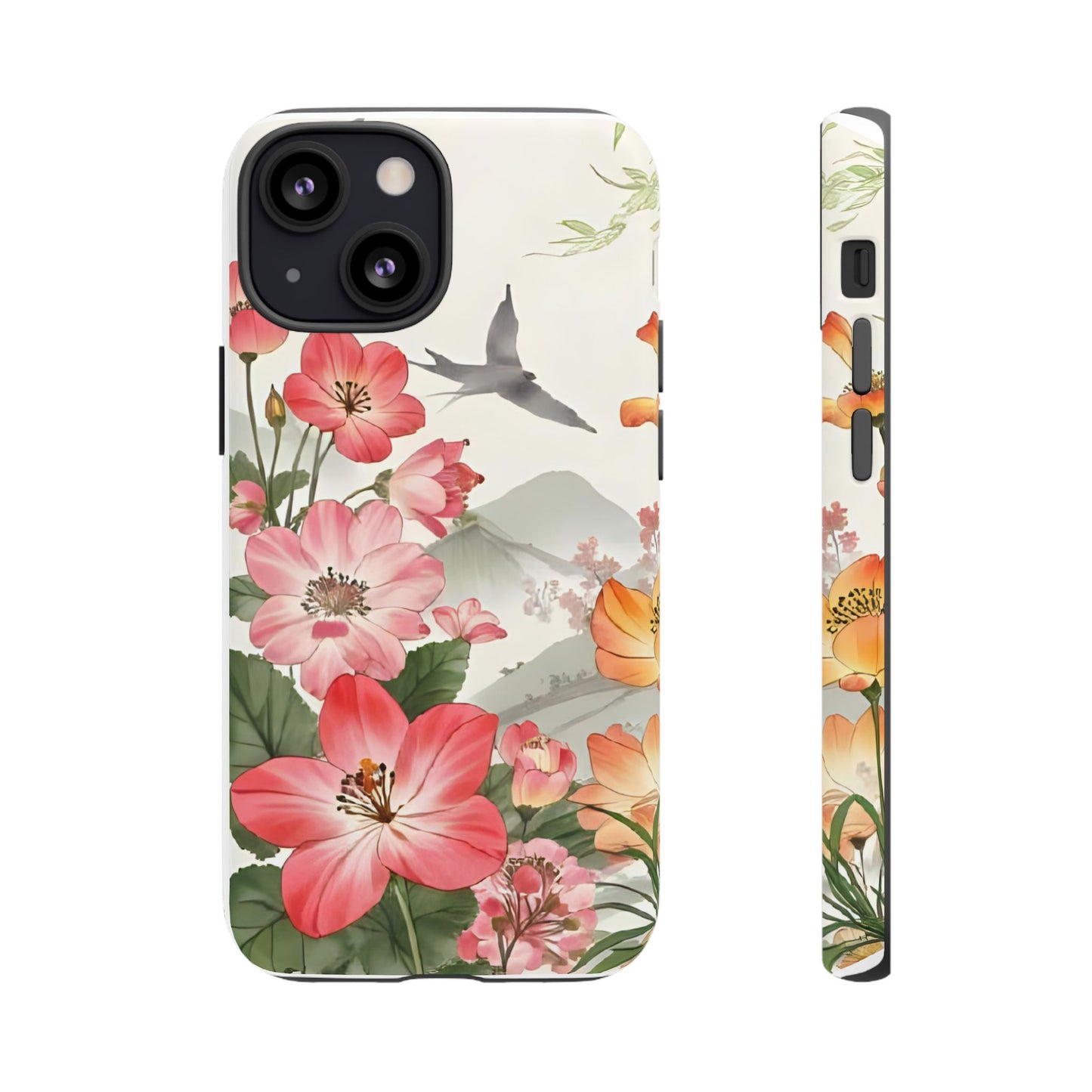 Floral Phone Case, Tough Cases, Smartphone Accessories, Gift for Her, Nature Lover's Present, Floral Design, Spring Style