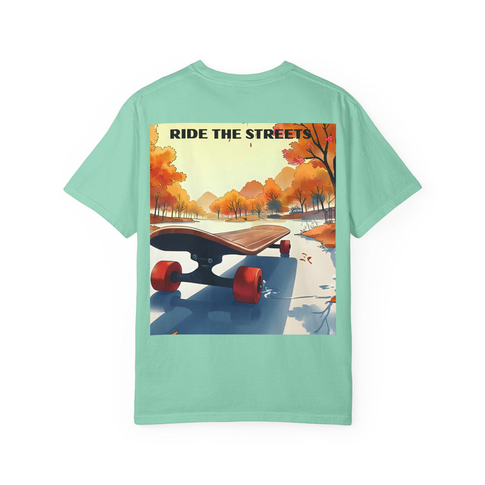 Skateboard Graphic Tee, Unisex Casual Wear, Stay Wild Shirt, Perfect for Skaters and Nature Lovers, Vintage Style T-Shirt