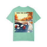 Skateboard Graphic Tee, Unisex Casual Wear, Stay Wild Shirt, Perfect for Skaters and Nature Lovers, Vintage Style T-Shirt