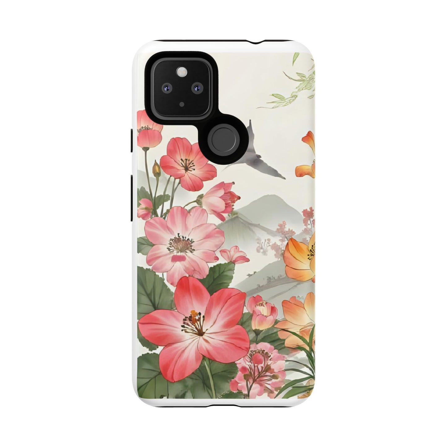Floral Phone Case, Tough Cases, Smartphone Accessories, Gift for Her, Nature Lover's Present, Floral Design, Spring Style