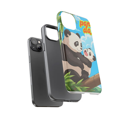 Panda Phone Case - Cute Panda Mom and Baby Design, Phone Cover for Animal Lovers, Gift for Kids and Adults, Jungle Vibe, Fun Accessory