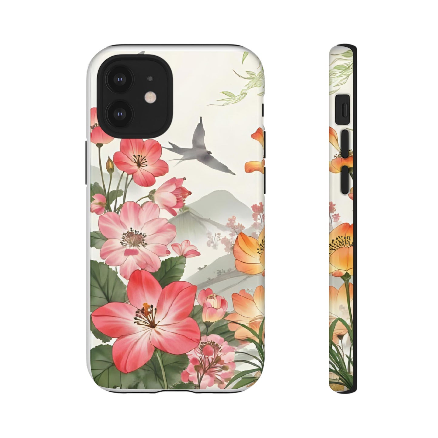 Floral Phone Case, Tough Cases, Smartphone Accessories, Gift for Her, Nature Lover's Present, Floral Design, Spring Style