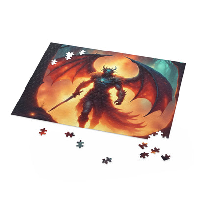 Fantasy Dragon-Themed Puzzle, 120-500 Piece Game, Unique Gift for Gamers, Collector's Décor, Family Game Night Fun