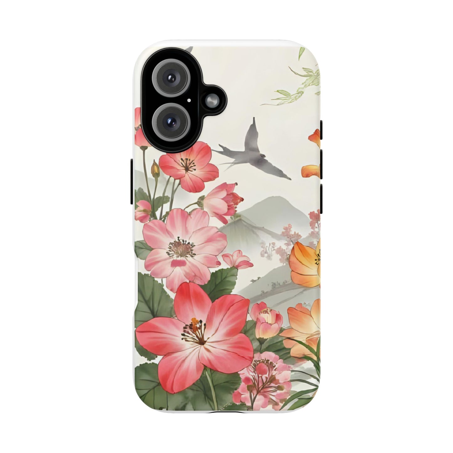Floral Phone Case, Tough Cases, Smartphone Accessories, Gift for Her, Nature Lover's Present, Floral Design, Spring Style