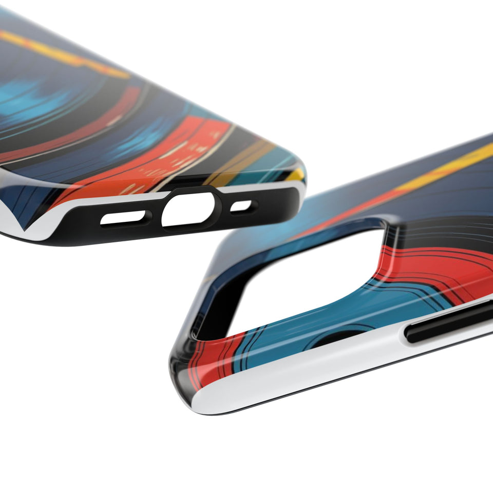 Retro Vinyl Record Phone Case – Front View