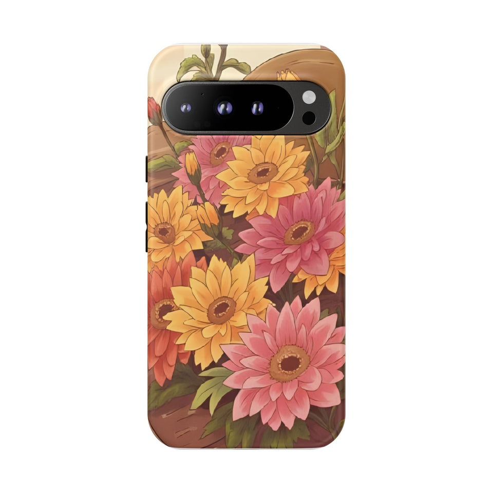 Floral Phone Case – protect your smartphone with style and durability, featuring a colorful flower design. This tough protective case safeguards your device from scratches, drops, and everyday wear while adding a vibrant, nature-inspired touch. Perfect for nature lovers, spring fashion enthusiasts, and anyone who wants to combine function with style.