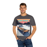 Skateboard Graphic Tee, Unisex Casual Wear, Stay Wild Shirt, Perfect for Skaters and Nature Lovers, Vintage Style T-Shirt