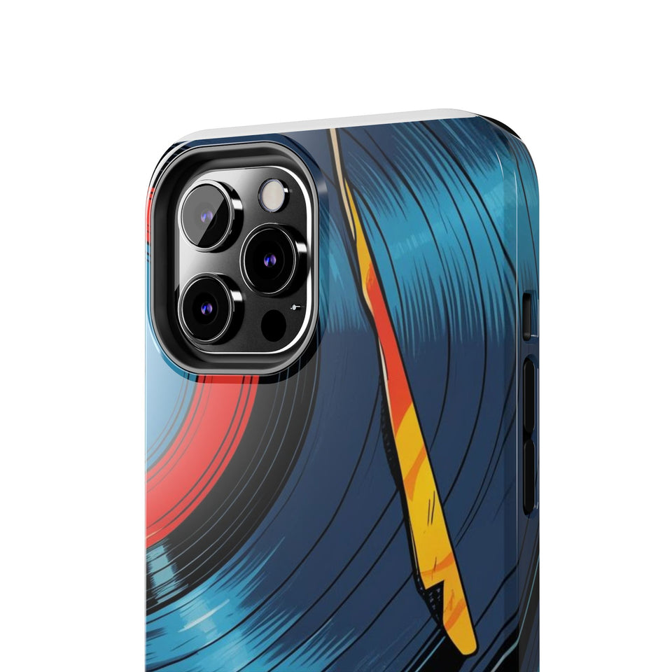 Retro Vinyl Record Phone Case – Front View