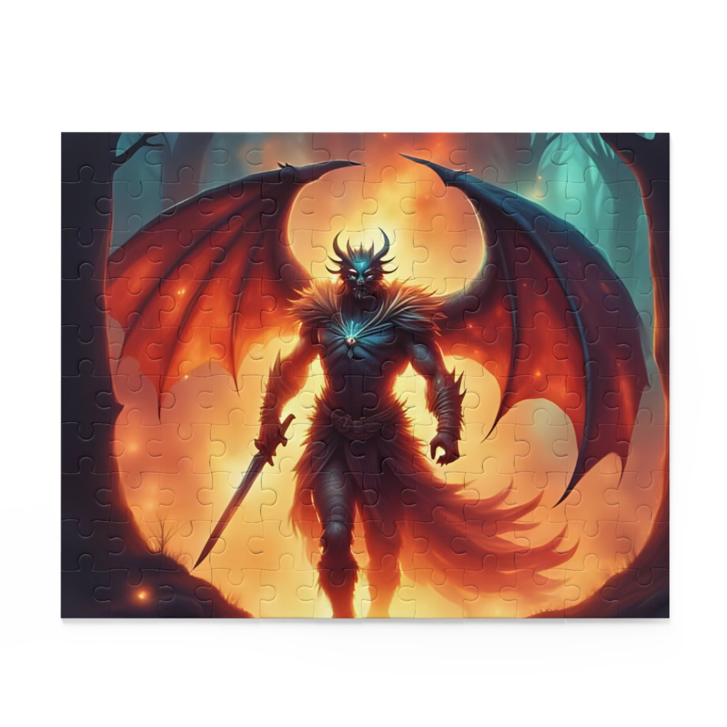 Fantasy Dragon-Themed Puzzle, 120-500 Piece Game, Unique Gift for Gamers, Collector's Décor, Family Game Night Fun