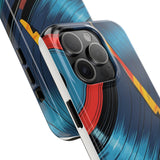 Retro Vinyl Record Phone Case – Front View