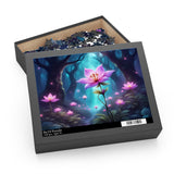 Fantastical Flower Puzzle - 120/252/500-Piece, Relaxing Jigsaw, Nature Lover Gift, Family Activity, Home Decor