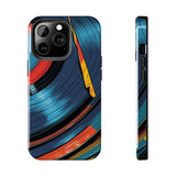 Retro Vinyl Record Phone Case – Front View