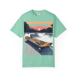 Skateboard Graphic Tee, Unisex Casual Wear, Stay Wild Shirt, Perfect for Skaters and Nature Lovers, Vintage Style T-Shirt