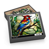 Stained Glass Bird Puzzle – 252 pieces assembled