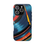 Retro Vinyl Record Phone Case – Front View