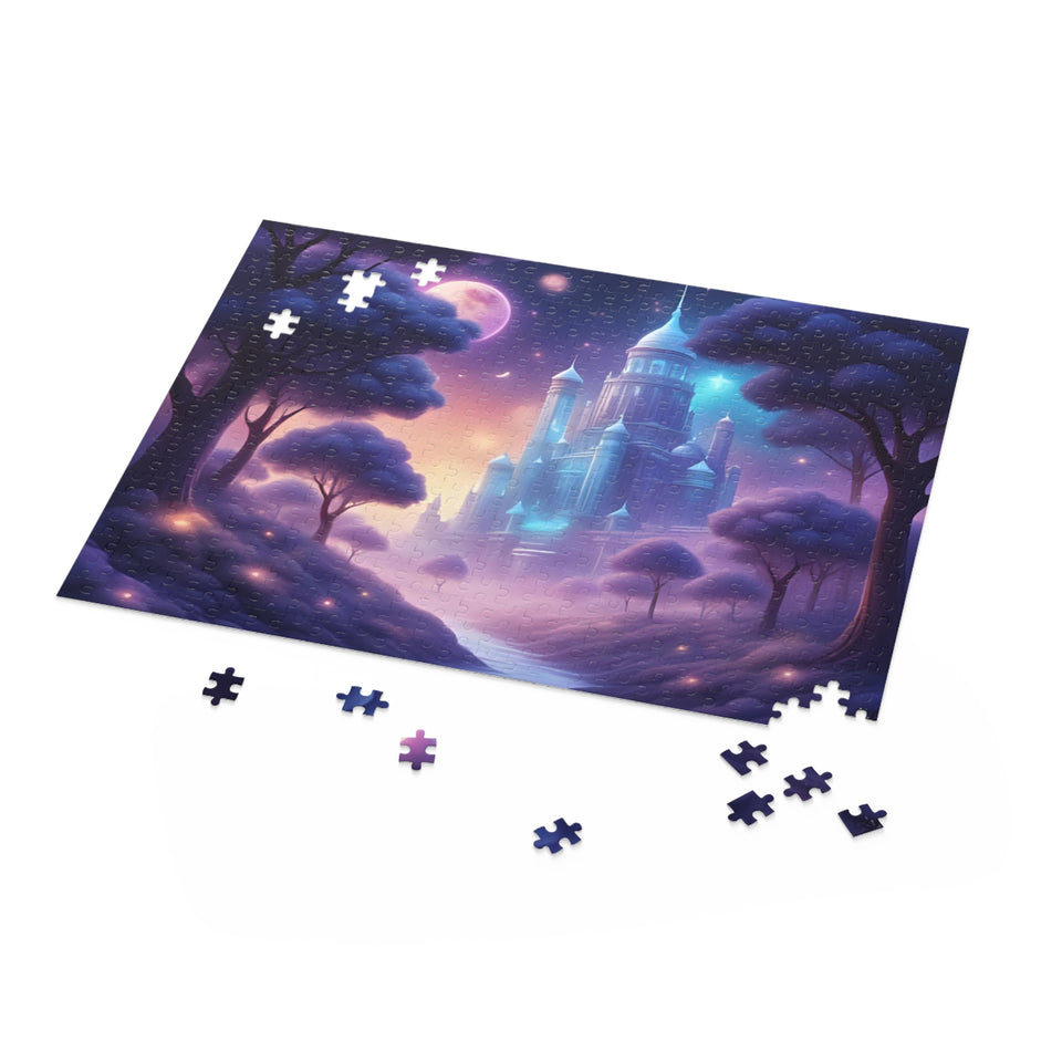 Enchanted Castle Puzzle | Dreamy Art Puzzle, Fantasy Decor, Family Game, Gift for Kids, Magical Home Decor