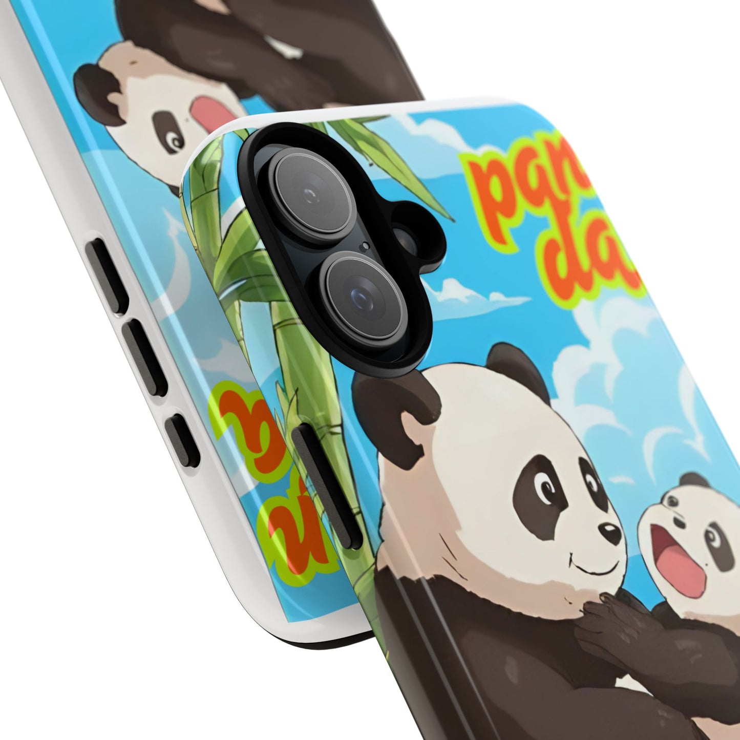 Panda Phone Case - Cute Panda Mom and Baby Design, Phone Cover for Animal Lovers, Gift for Kids and Adults, Jungle Vibe, Fun Accessory