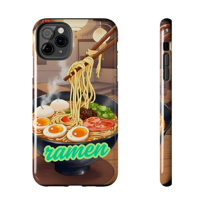 Ramen Bowl Phone Case, Cute Tough Phone Case, Anime Aesthetic Accessories, Gift for Food Lovers, Customizable Phone Protection