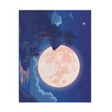 Moonlit Retreat Puzzle - 120, 252, 500 Pieces, Night Sky Art Puzzle, Relaxing Gift, Home Decor, Family Fun Activity