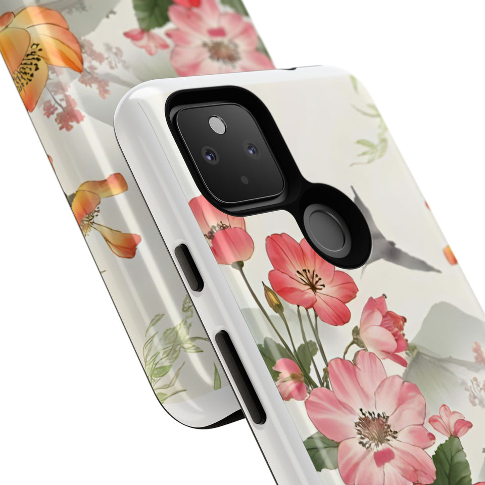 Floral Phone Case tough cover back design