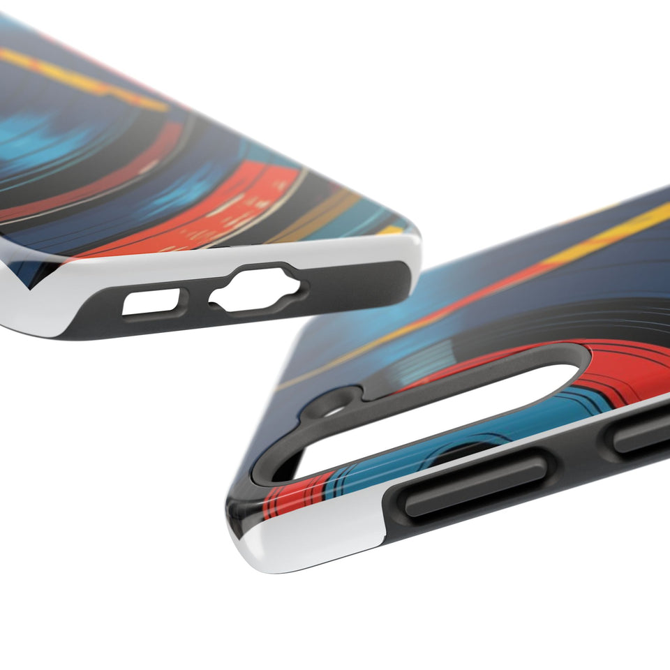 Retro Vinyl Record Phone Case – Front View