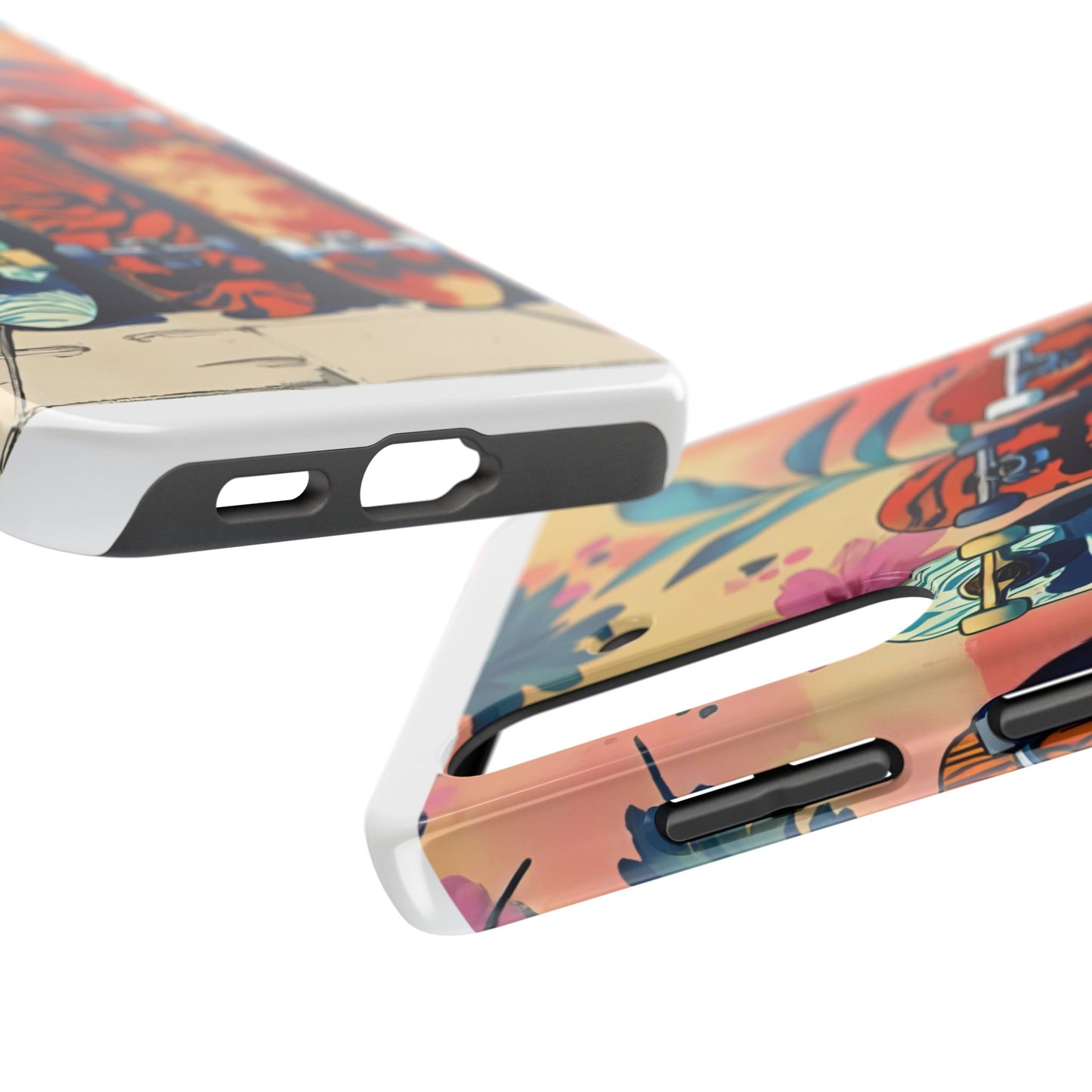 Skateboard Art Phone Cases | Tough Phone Covers for Skaters | Unique Gift for Skateboard Lovers, Trendy Protection, Custom Designs