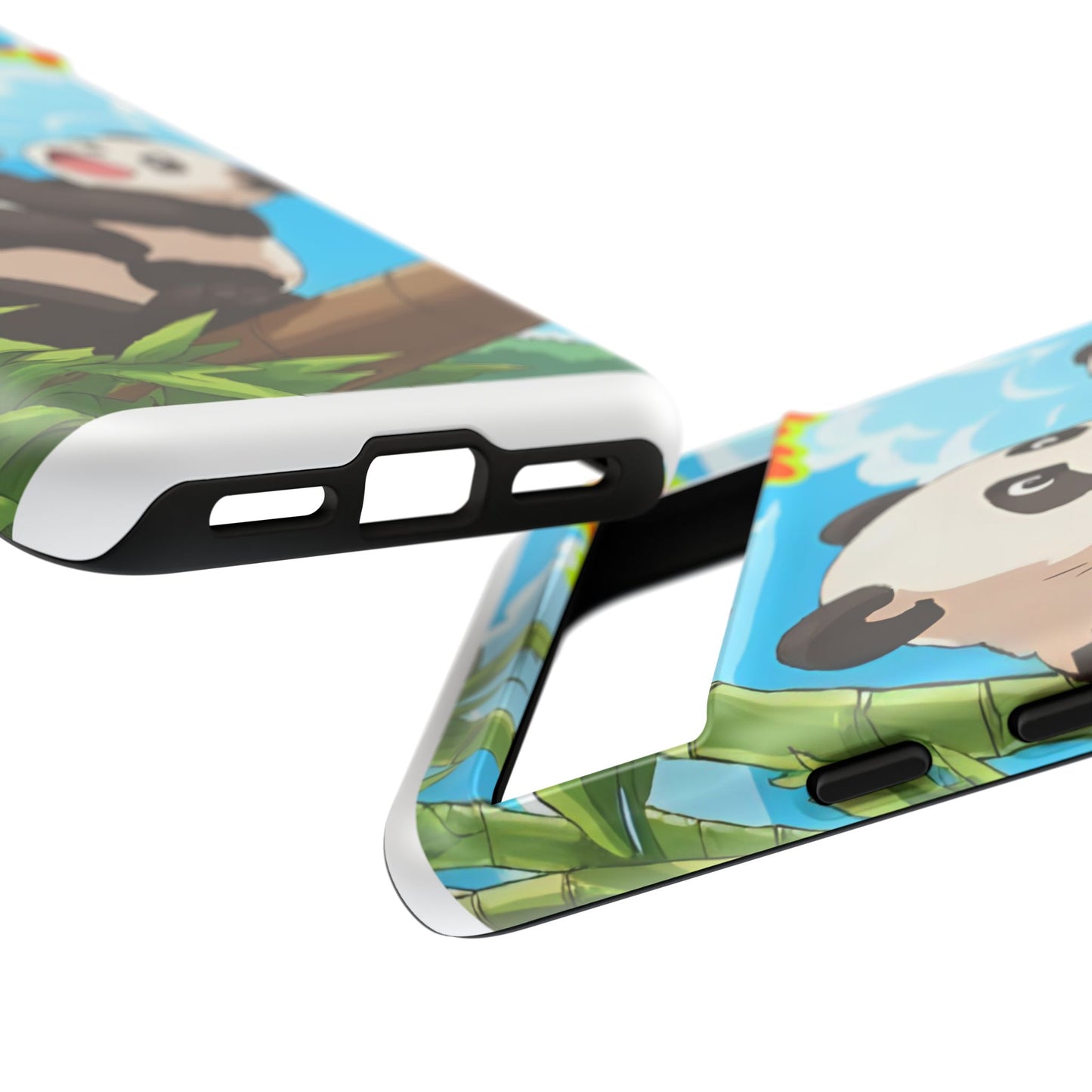 Panda Phone Case - Cute Panda Mom and Baby Design, Phone Cover for Animal Lovers, Gift for Kids and Adults, Jungle Vibe, Fun Accessory