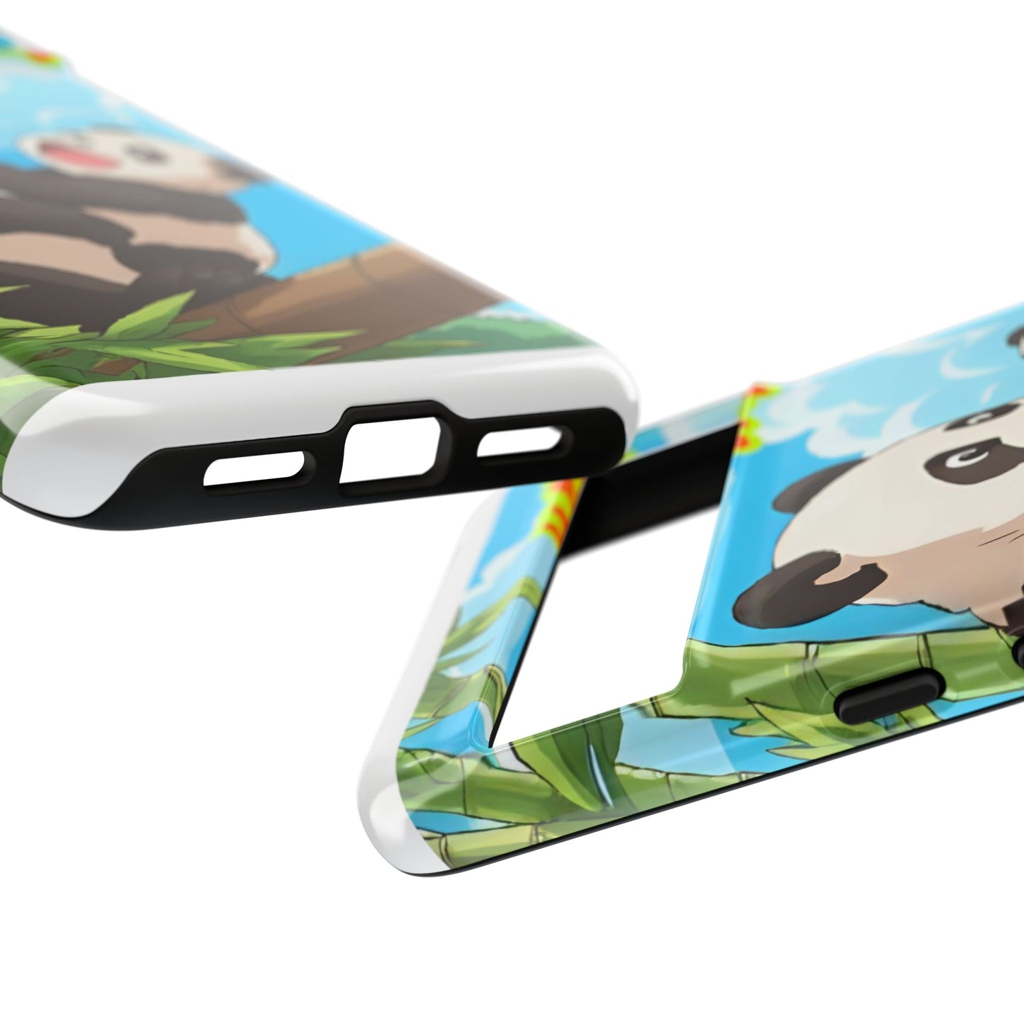 Panda Phone Case - Cute Panda Mom and Baby Design, Phone Cover for Animal Lovers, Gift for Kids and Adults, Jungle Vibe, Fun Accessory