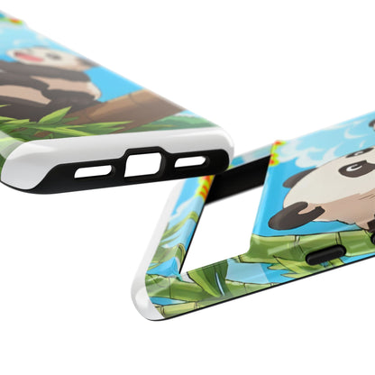 Panda Phone Case - Cute Panda Mom and Baby Design, Phone Cover for Animal Lovers, Gift for Kids and Adults, Jungle Vibe, Fun Accessory