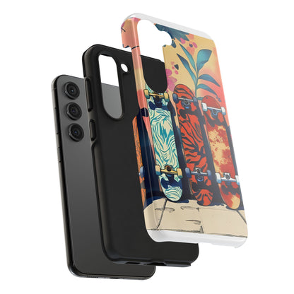 Skateboard Art Phone Cases | Tough Phone Covers for Skaters | Unique Gift for Skateboard Lovers, Trendy Protection, Custom Designs