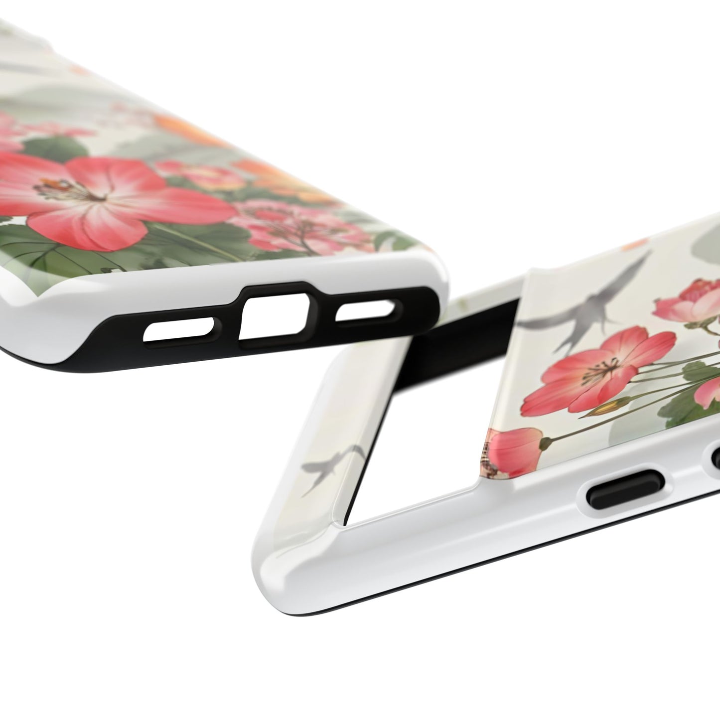 Floral Phone Case, Tough Cases, Smartphone Accessories, Gift for Her, Nature Lover's Present, Floral Design, Spring Style