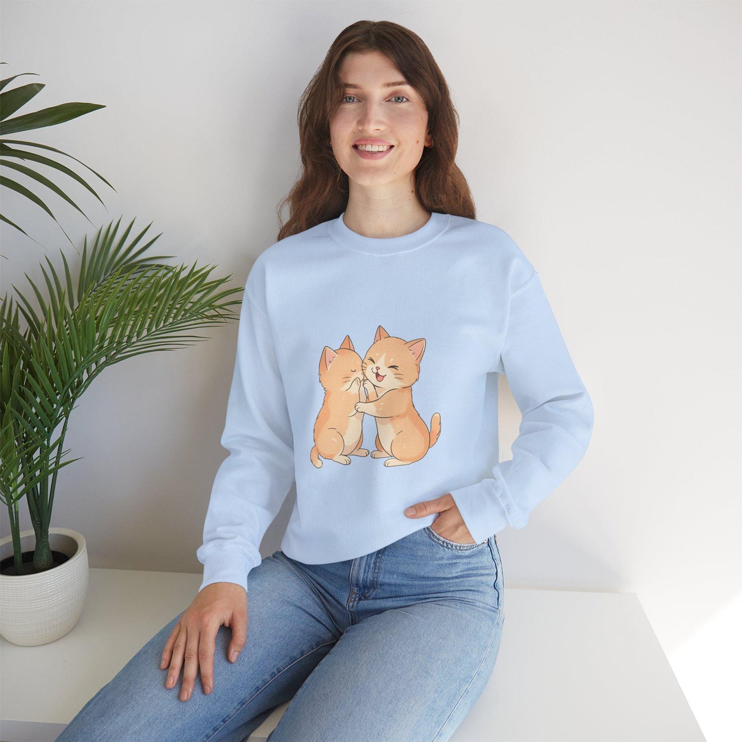 Adorable Cat Lovers Unisex Sweatshirt, Cozy Graphic Sweater for Cat Owners, Perfect for Casual Wear, Gift for Cat Lovers, Cute Animal [...]
