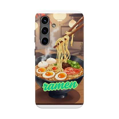 Ramen Bowl Phone Case, Cute Tough Phone Case, Anime Aesthetic Accessories, Gift for Food Lovers, Customizable Phone Protection