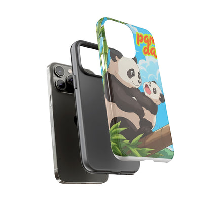Panda Phone Case - Cute Panda Mom and Baby Design, Phone Cover for Animal Lovers, Gift for Kids and Adults, Jungle Vibe, Fun Accessory