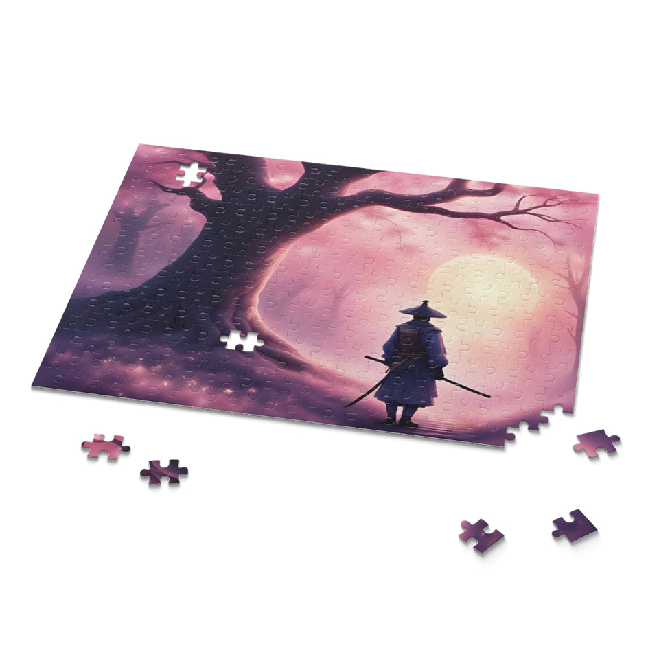 Mystical Samurai Puzzle - 120, 252, 500-Piece, Relaxation activity, Perfect gift for puzzle lovers, Meditative decor, Unique home [...]