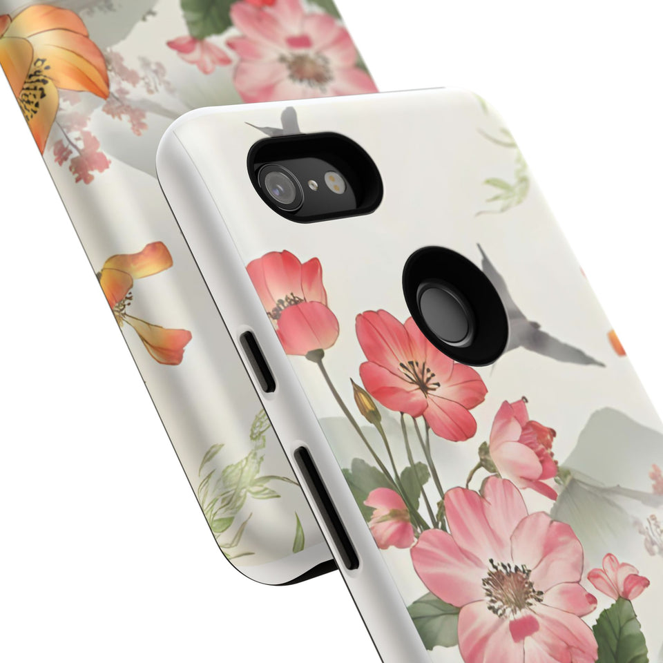 Floral Phone Case tough cover back design